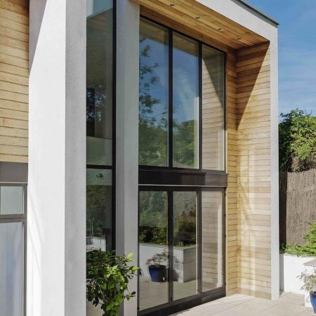 2 storey family home with glazed atrium that brings light deep into the house - CAANdesign _ Architecture and home design blog