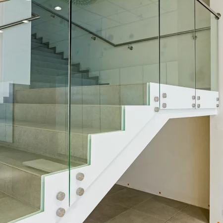 Escalier en Verre Trompe 12 mm Inox 304L