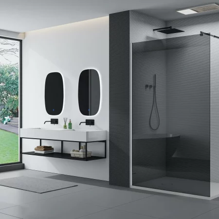 Nouvelle Douche en verre trompe NOIR